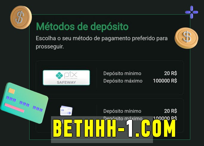 O cassino bethhh bet oferece uma grande variedade de métodos de pagamento